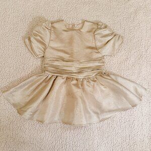EUC Noralee Josephine Dress - Metallic Champagne